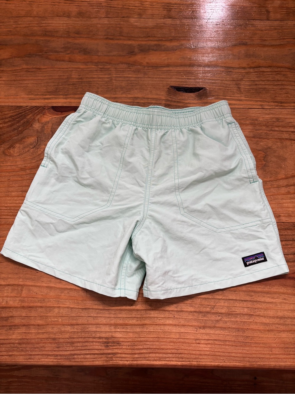 Patagonia Light Blue Boy’s Baggies 5in